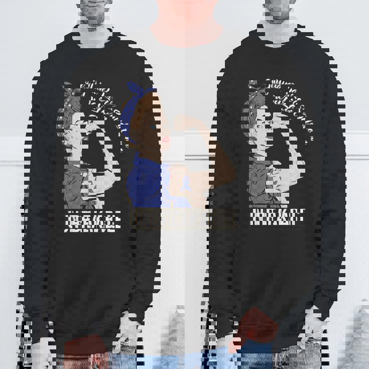 ギラン・バレー症候群啓発戦士 割れない彼女 スウェットシャツ 高齢者への贈り物