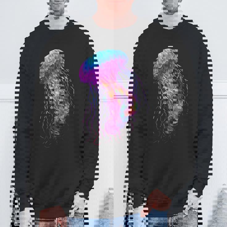 クラゲ 動物 モチーフ アート クラゲ スウェットシャツ 高齢者への贈り物