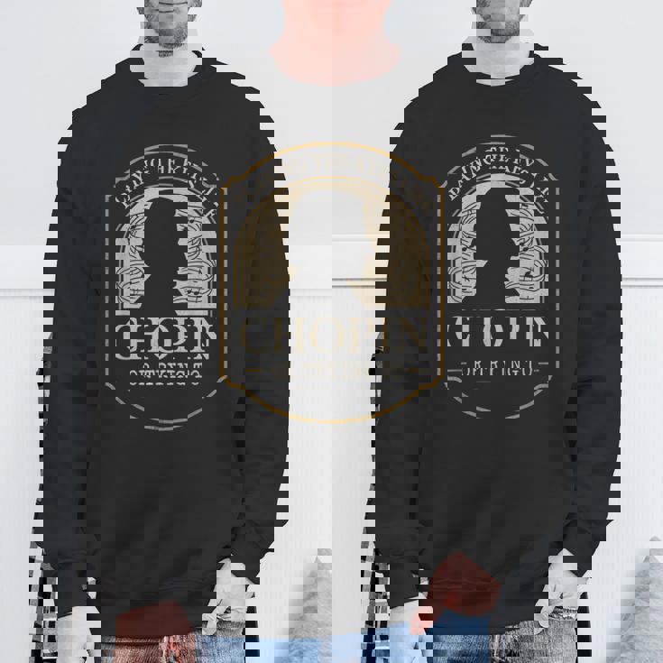 クラシカル ピアニスト ピアノ生活 音楽 発表会 ギフト ショパン スウェットシャツ 高齢者への贈り物