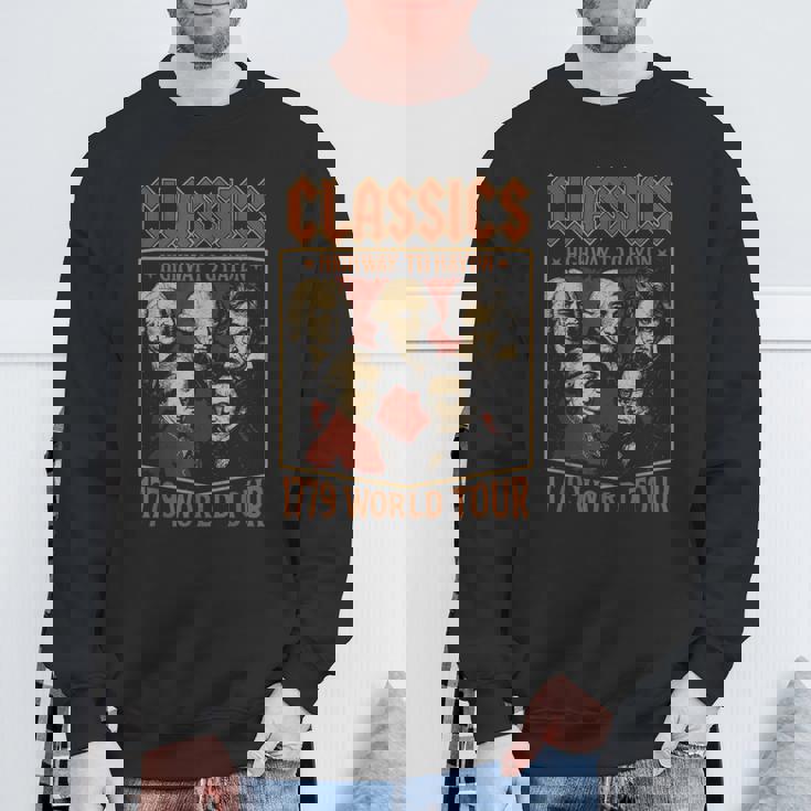 クラシック作曲家ツアー、面白クラシック音楽パロディー スウェットシャツ 高齢者への贈り物