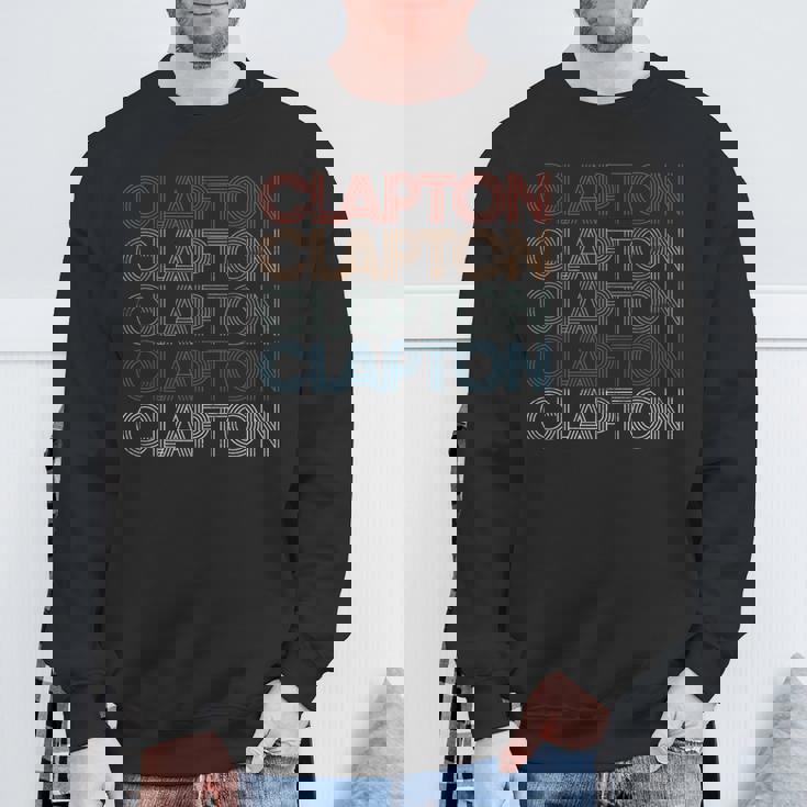 クラプトン 名前 レトロ ヴィンテージ スウェットシャツ 高齢者への贈り物