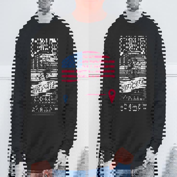 クリアウォーター アメリカ国旗 Gps座標 クリアウォーター スウェットシャツ 高齢者への贈り物