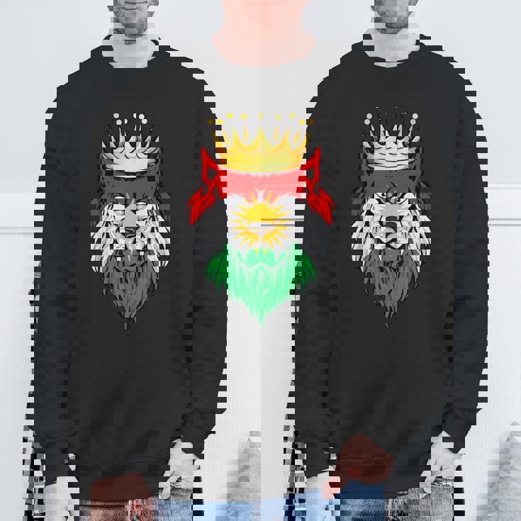 クルディスタン国旗クルド語 スウェットシャツ 高齢者への贈り物