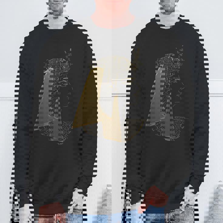 クレオパトラ 古代エジプト女王 ゴールデンファラオ アートデザイン スウェットシャツ 高齢者への贈り物