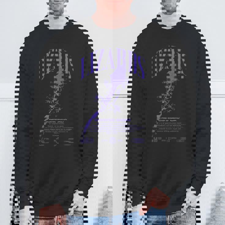 クレステッドゲッコー ストリートウェア トカゲ キーパー スウェットシャツ 高齢者への贈り物