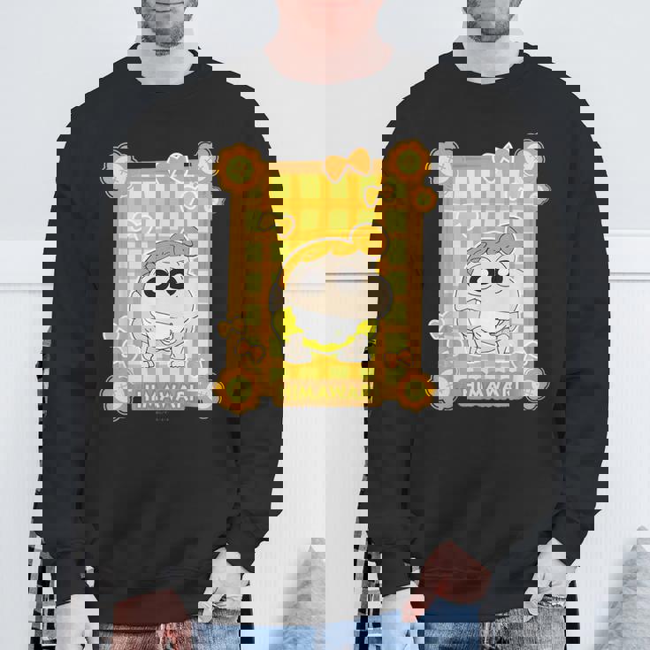 クレヨンしんちゃん ちょうちょとひまわり スウェットシャツ 高齢者への贈り物