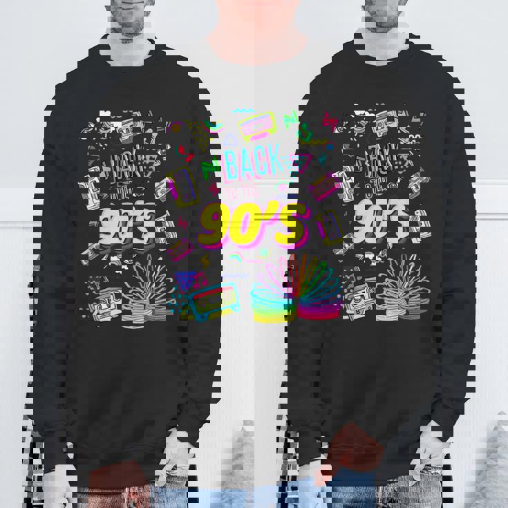 クールな90年代フォーエバー、ヴィンテージレトロバックトゥ90年代のグラフィックデザイン。 スウェットシャツ 高齢者への贈り物