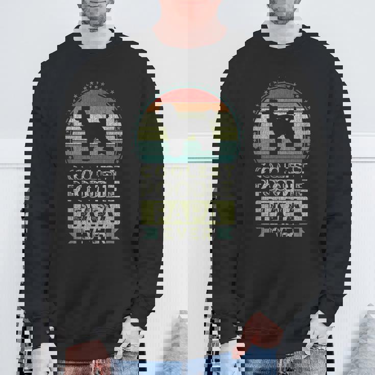 クールなプードル・パパ、父の日 スウェットシャツ 高齢者への贈り物