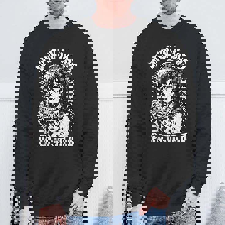 クールな日本のアニメバイブ スウェットシャツ 高齢者への贈り物