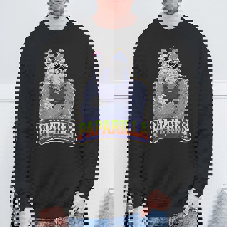 クール・パパ・ゴリラ 父娘ゴリラ スウェットシャツ 高齢者への贈り物