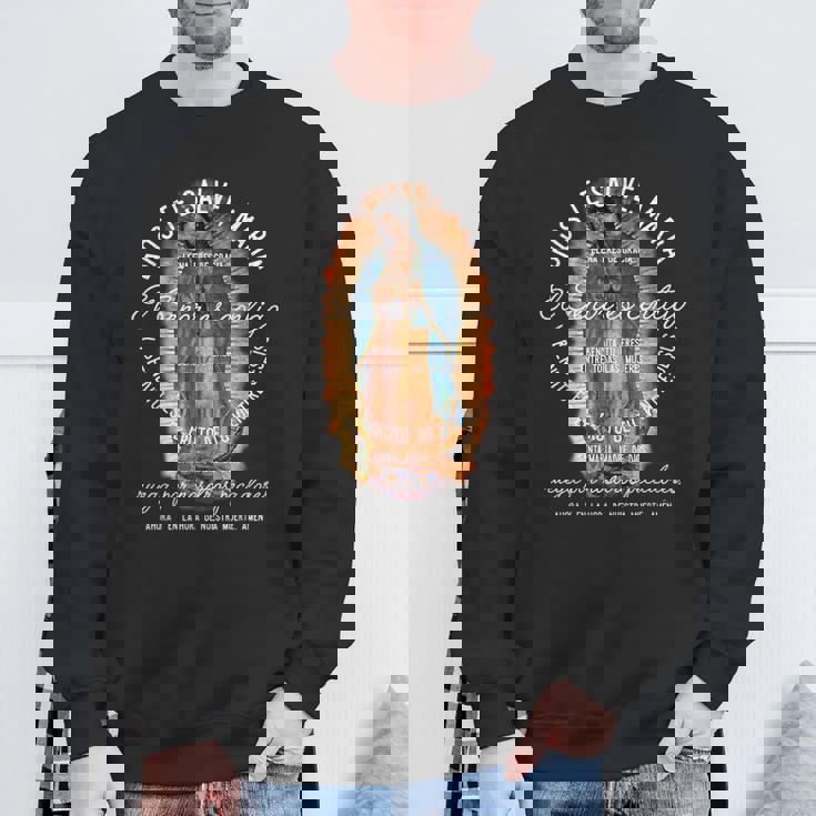 グアダルーペの聖母 カトリック アヴェ マリア スパニッシュヘイルマリア スウェットシャツ 高齢者への贈り物