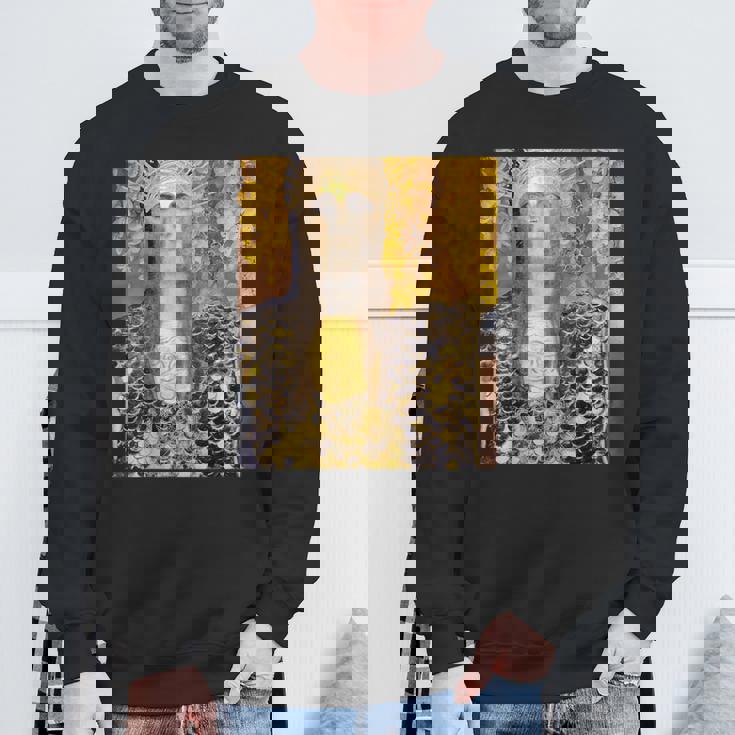 グスタフ・クリムト パラスアテナ アートデザイン スウェットシャツ 高齢者への贈り物