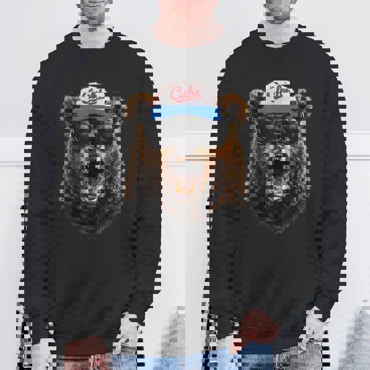 グラフィック カブス 名前 アンティーク風 80年代 カブス 名前 スタイル ギフト アイデア スウェットシャツ 高齢者への贈り物