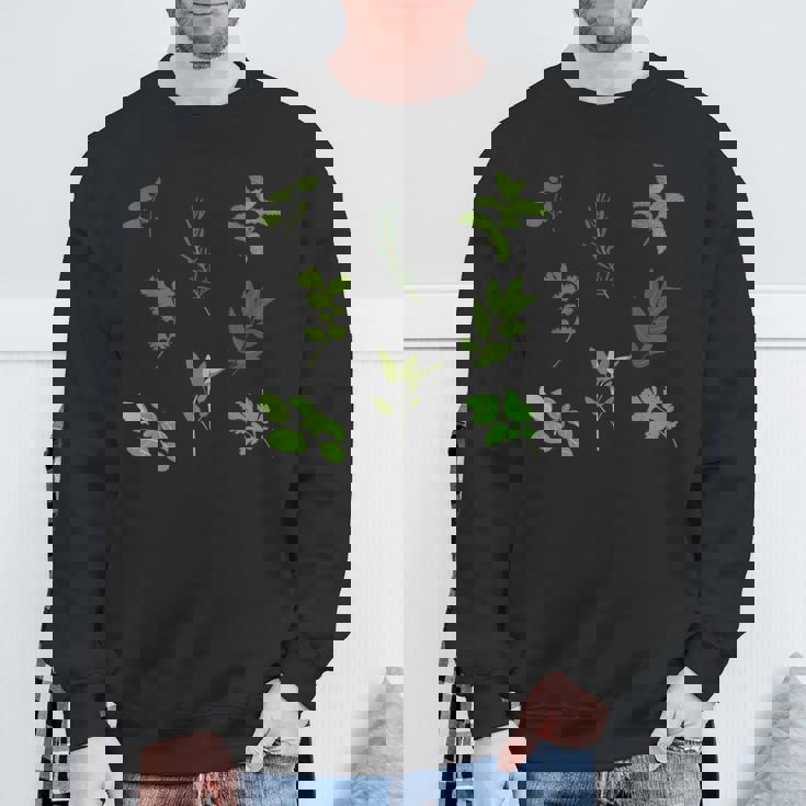 グリーン 料理 料理 ガーデン ハーブ パターン スウェットシャツ 高齢者への贈り物