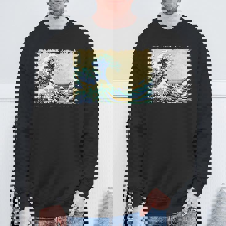 グレートウェーブ 葛飾北斎 名物 ヴィンテージアート おしゃれ スウェットシャツ 高齢者への贈り物