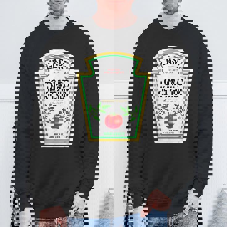 ケチャップ ハロウィン 2024 コスチューム マスタード 調味料 スウェットシャツ 高齢者への贈り物