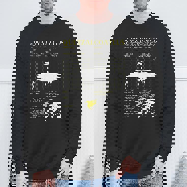 ケツァルコアトルス絶滅した巨大翼竜古生物学 スウェットシャツ 高齢者への贈り物