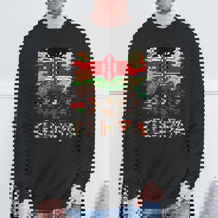 ケニア国旗の衣装のアイデア ケニアフード&ケニア国旗 スウェットシャツ 高齢者への贈り物