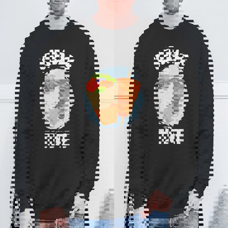 ケバブタイム おいしい焼き肉 トルコ ケバブ スウェットシャツ 高齢者への贈り物