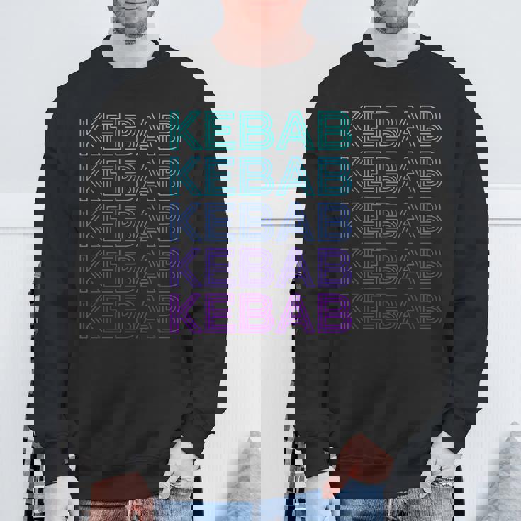 ケバブドーナーケバブケバップレトロ スウェットシャツ 高齢者への贈り物