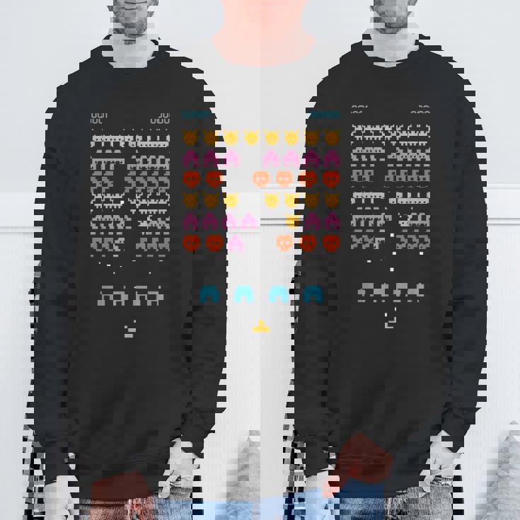 ゲーム愛好家のためのレトロなゲーマー。 スウェットシャツ 高齢者への贈り物