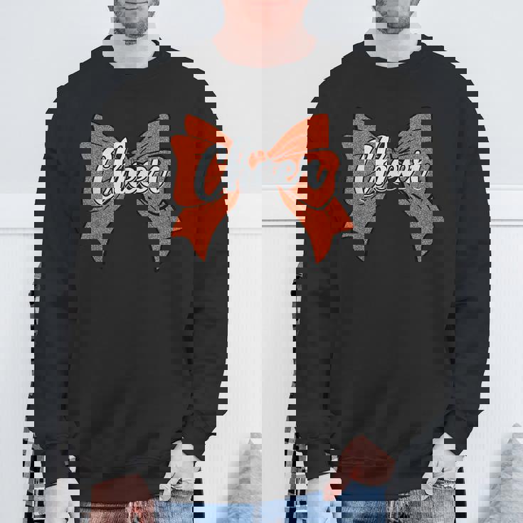 コケット オレンジ チア リボン スポーツ チアリーダー チアリーディング スウェットシャツ 高齢者への贈り物