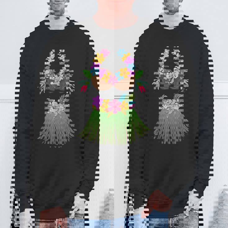 ココナッツブラ レイ 花 草 スカート フラ パーティー ハロウィン スウェットシャツ 高齢者への贈り物