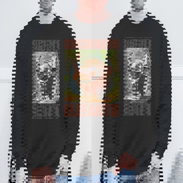 ココファントエレファント-イタリアンブレインロットミーム スウェットシャツ 高齢者への贈り物