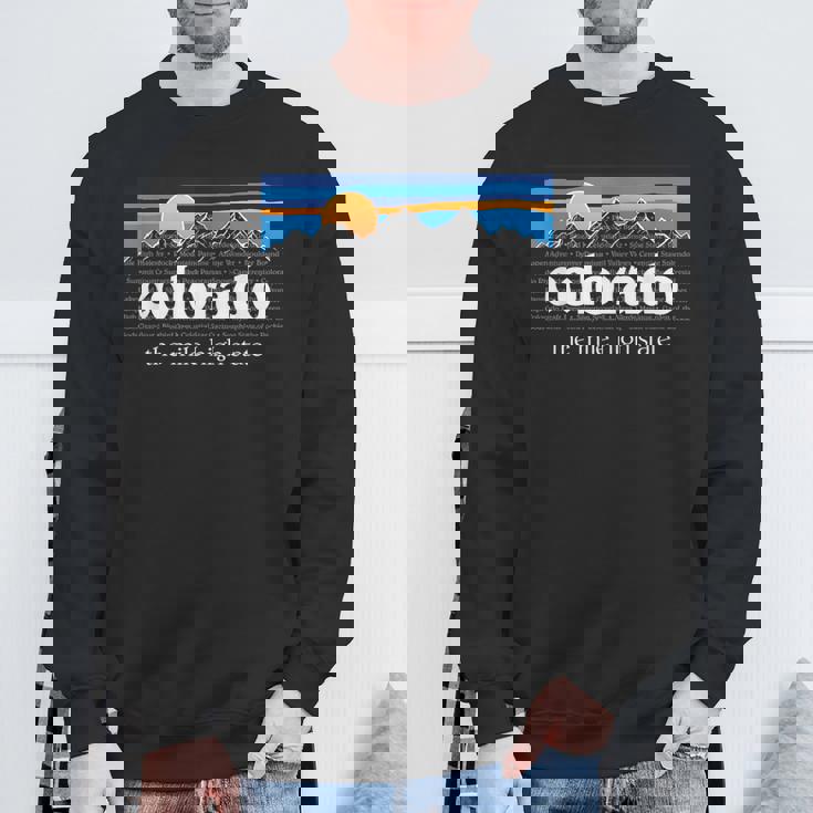 コロラドアンダーグラウンド コロラドマウンテン ヴィンテージ コロラド スウェットシャツ 高齢者への贈り物