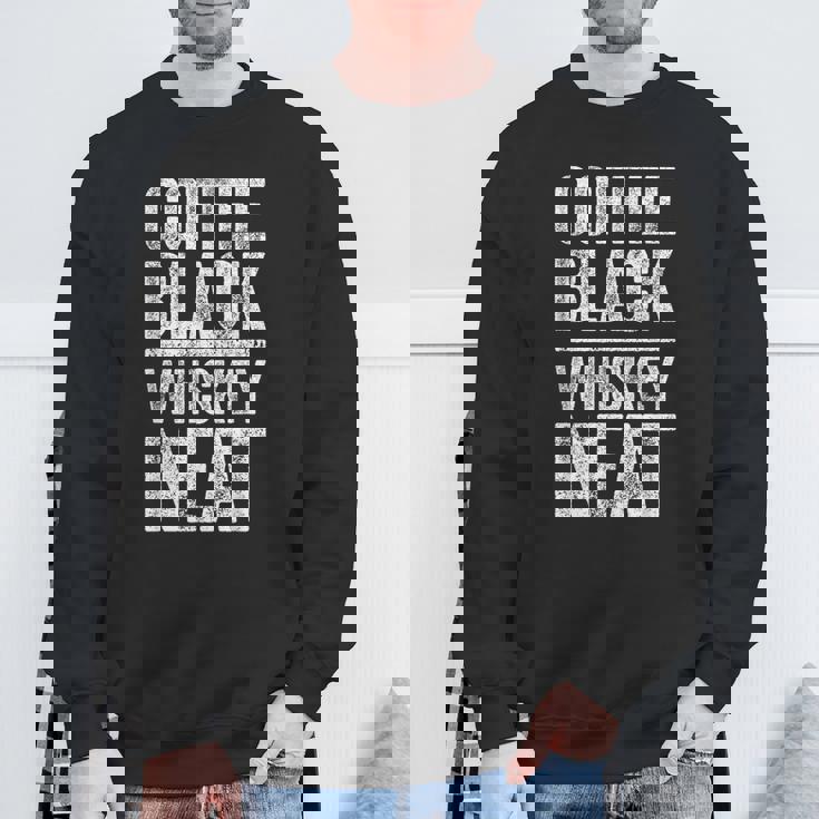 コーヒー ブラック ウイスキー きちんとしたシャツ 面白い バーボン ウイスキー スコッチ スウェットシャツ 高齢者への贈り物