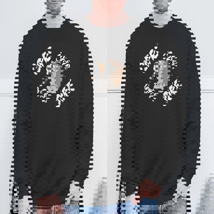 コーヒー スパイキー ペット スウェットシャツ 高齢者への贈り物