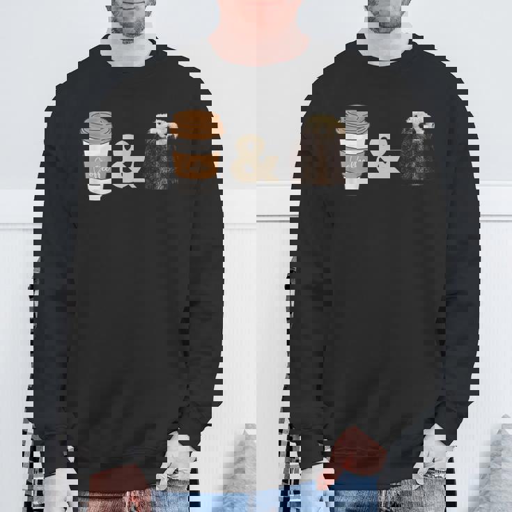 コーヒーとかわいいラッコ スウェットシャツ 高齢者への贈り物