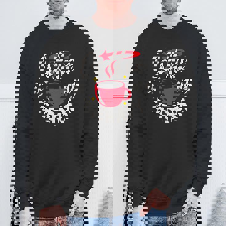 コーヒーは私のセラピー、面白いカフェイン愛好家 スウェットシャツ 高齢者への贈り物