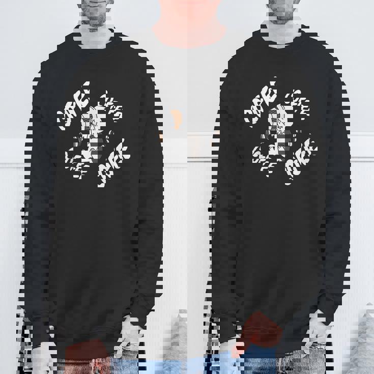 コーヒーオールド・イングリッシュ・シープドッグ犬 スウェットシャツ 高齢者への贈り物