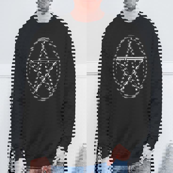 ゴシック 五芒星 ゴス 五芒星 形 マジック スウェットシャツ 高齢者への贈り物