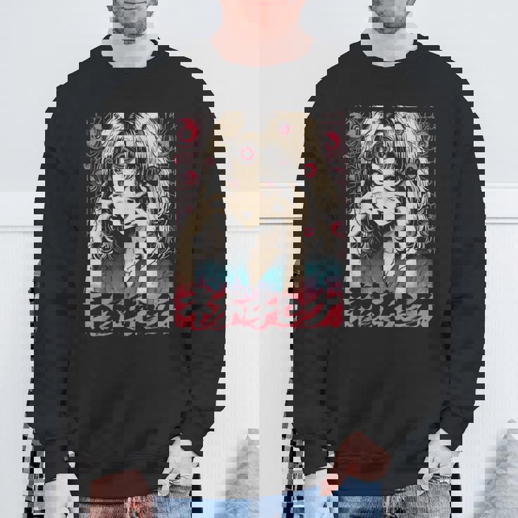 ゴス グランジ 鬼 アニメ 少女 ワイフ ホラー オルト 美学 スウェットシャツ 高齢者への贈り物