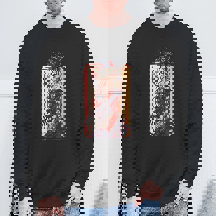 ゴス ハーレクイン ハーレクイン パンク ヴィンテージ レトロ ストリートウェア スウェットシャツ 高齢者への贈り物