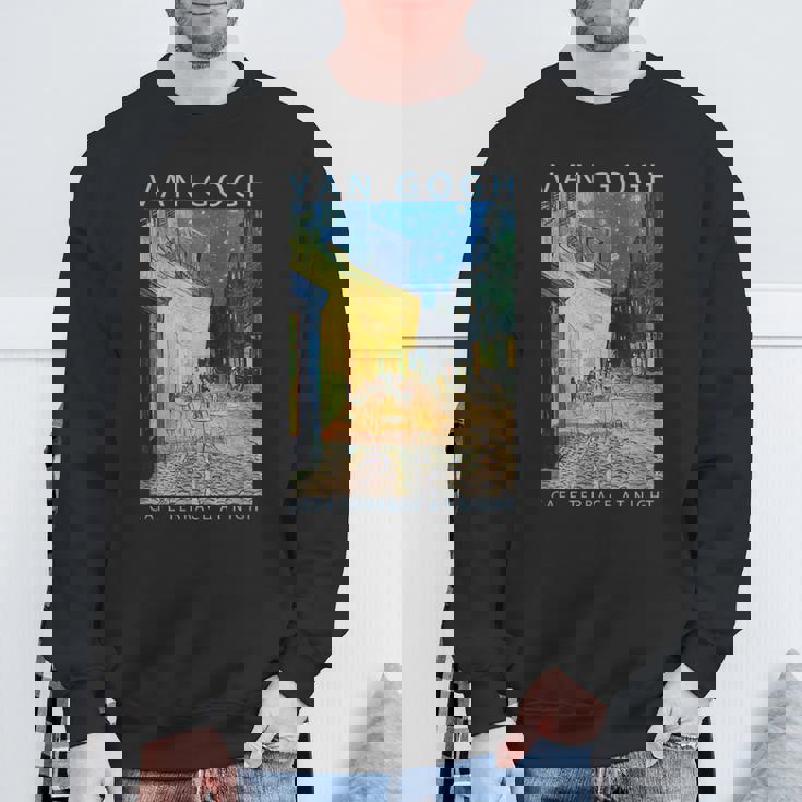 ゴッホ 面白いtシャツ アート 夜のカフェテラス 印象派 絵画 メンズ レディース 面白い 服 美術 油彩画 スウェットシャツ 高齢者への贈り物