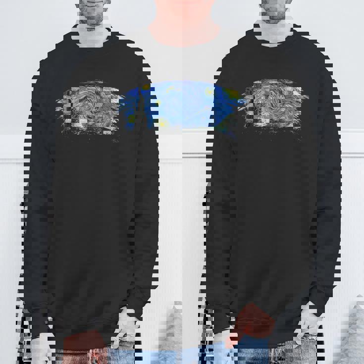 ゴッホ「星月夜」名画 スウェットシャツ 高齢者への贈り物