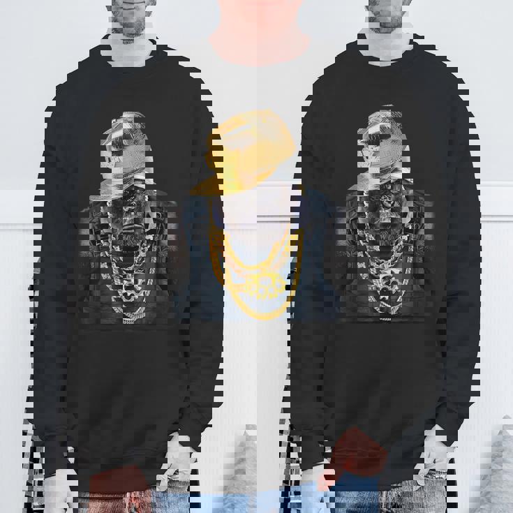 ゴリラ ラッパー ヒップホップ スウェットシャツ 高齢者への贈り物