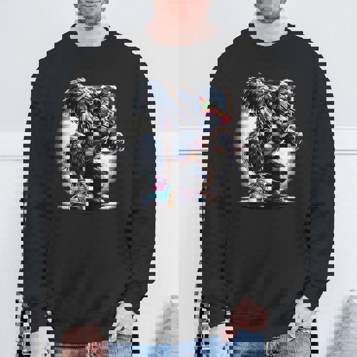 ゴリラ・サングラス サングラスをかけたゴリラ ゴリラ・モンキー スウェットシャツ 高齢者への贈り物