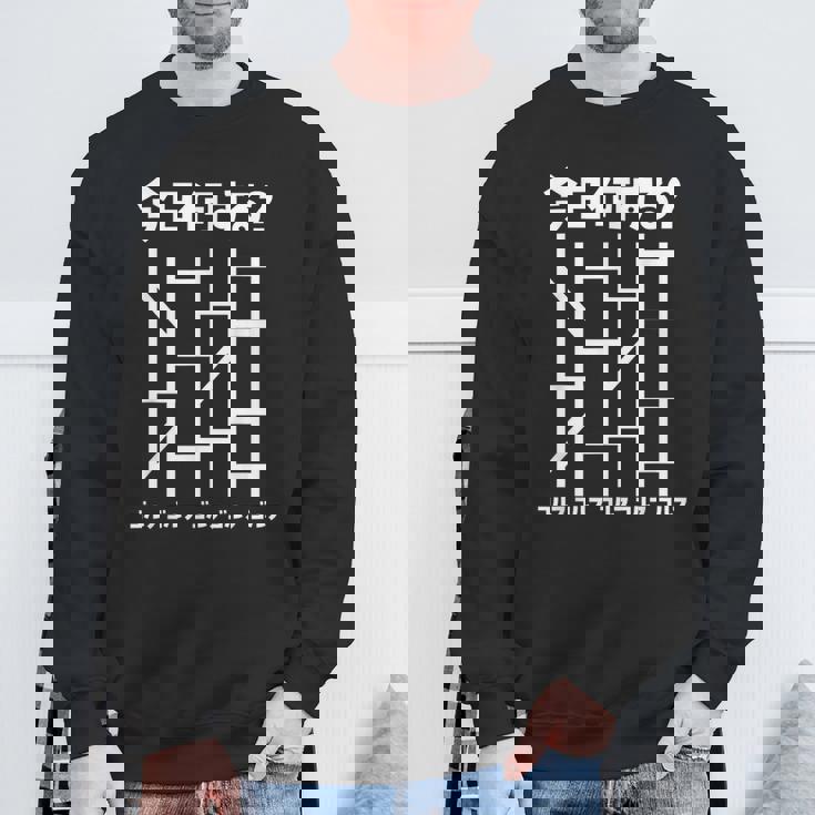 ゴルフ 面白いtシャツ あみだくじ 文字入り メンズ おもしろ 面白い 服 文字 おもしろグッズ 文字tシャツ ネタ スウェットシャツ 高齢者への贈り物