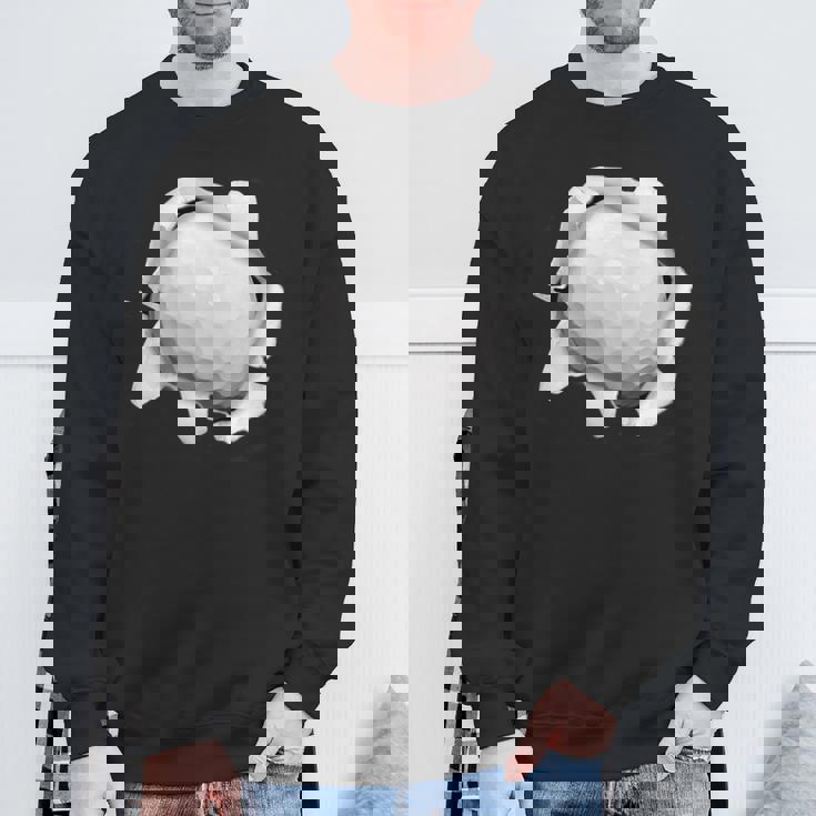 ゴルフ 面白いtシャツ ボール メンズ おもしろ 面白い 服 おもしろグッズ ネタ ゴルフウェア シャツ 胸 スウェットシャツ 高齢者への贈り物