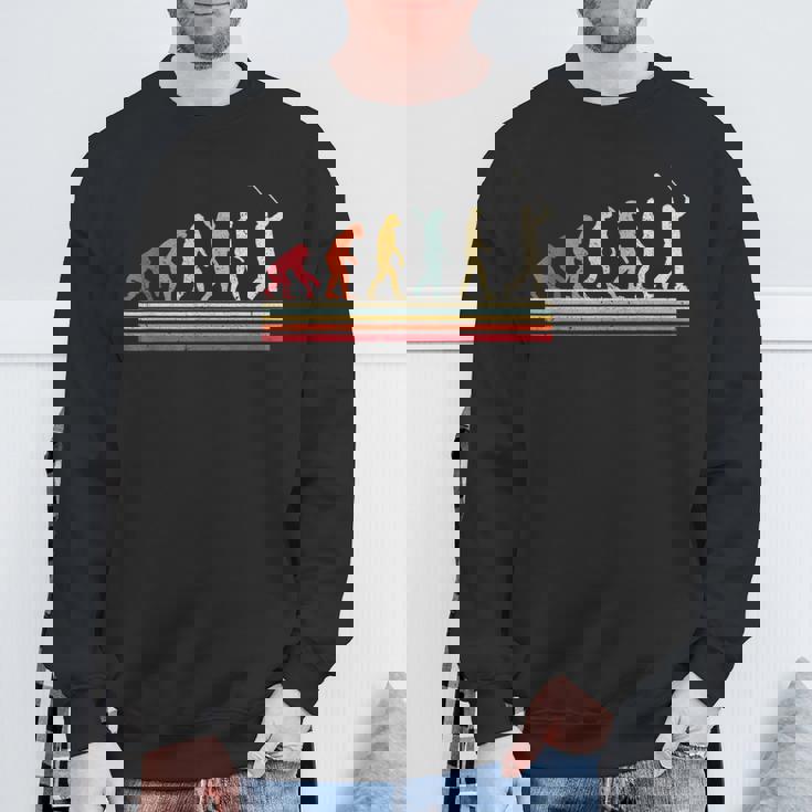 ゴルファー&ゴルファーへのレトロなゴルフエボリューションギフト スウェットシャツ 高齢者への贈り物