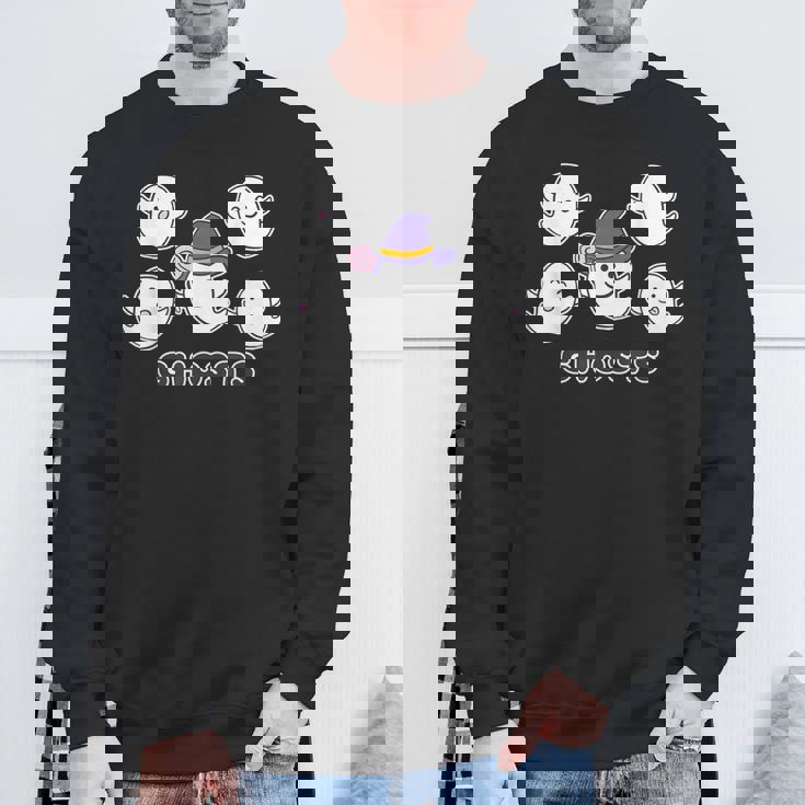 ゴースト！『おばけ 5ファイブ』【ゆるフレンズ】ハロウィンの まほうつかい お化け かわいいキャラクター イラスト スウェットシャツ 高齢者への贈り物