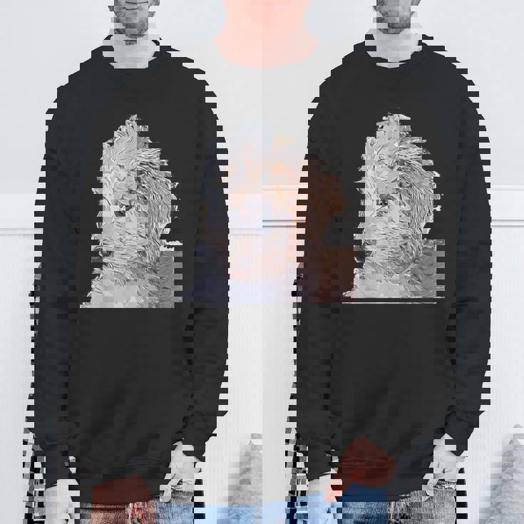 ゴールデンドゥードル 犬 ペット 動物 グラフィック かっこいい おもしろい かわいい スウェットシャツ 高齢者への贈り物