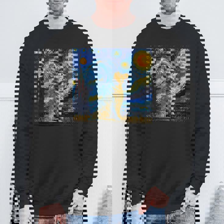 ゴールデンレトリバー 面白いtシャツ 犬 星月夜 イヌ かわいい メンズ おもしろ 服 グッズ ネタ わんこ スウェットシャツ 高齢者への贈り物