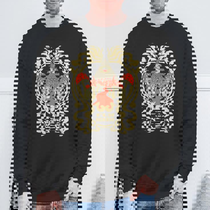 サイケデリック キノコ フライ 寒天 レイビング フェスティバル パーティー 行楽 スウェットシャツ 高齢者への贈り物