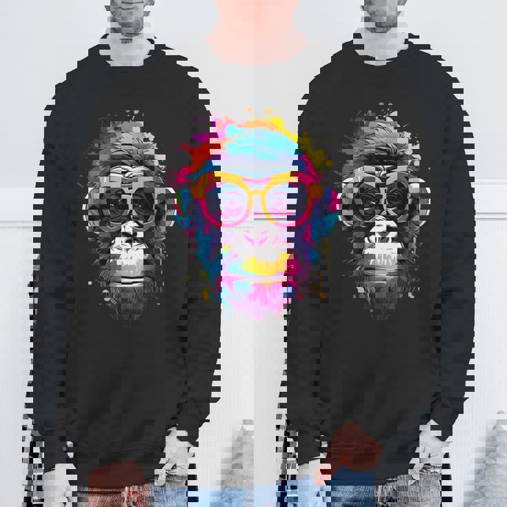 サイケデリック・エイプ、オタク、エイプ スウェットシャツ 高齢者への贈り物