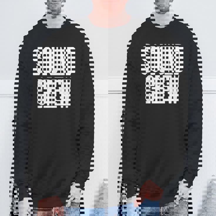 サウンドクルーtシャツ コンサートイベントスタッフ ブラックtシャツ スウェットシャツ 高齢者への贈り物